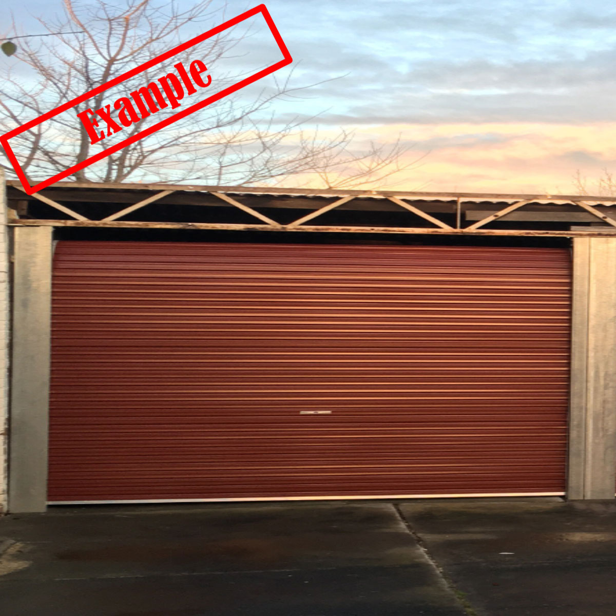 Aa Series Taurean Garage Roller Door Manor Red Colour 3100mmh